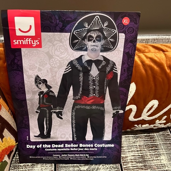 Smiffy’s Other - Men’s Day of The Dead Senor Bones Costume